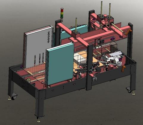 煥燁設計工作室 - 包裝機械:紙箱開箱機