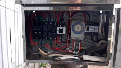 鐘明泉 - 農田抽水機定時控制配線