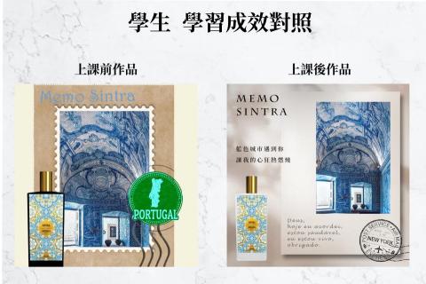 異想心世界｜平面設計教學 - 學生學習成效對照圖