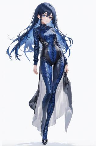 藝匠萬事屋 - 藍髮蛇鱗緊身衣少女設計 藝匠萬事屋 - 藍髮蛇鱗緊身衣少女設計