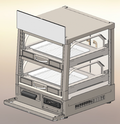 煥燁設計工作室 - 抽屜式食物保溫櫃。