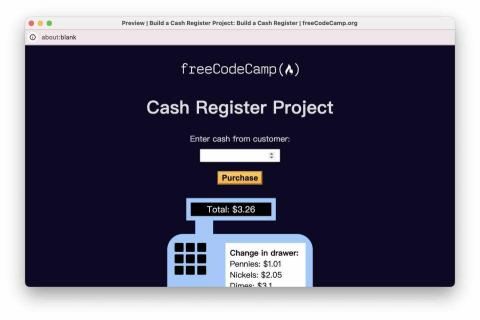 Yu Steven - 這是利用 JavaScript 和 HTML 製作的收銀機專案，模擬實際的找零功能，包含金額輸入、計算結果，以及找零細節的呈現，是前端程式設計的經典練習，結合理論與實際應用！