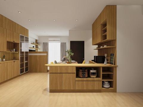 奕蓁 Aileen - 森河畔建案-餐櫃設計