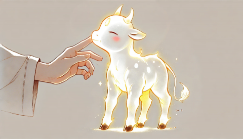 海靈 - 撫摸火精靈小牛2