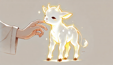 海靈 - 撫摸火精靈小牛1