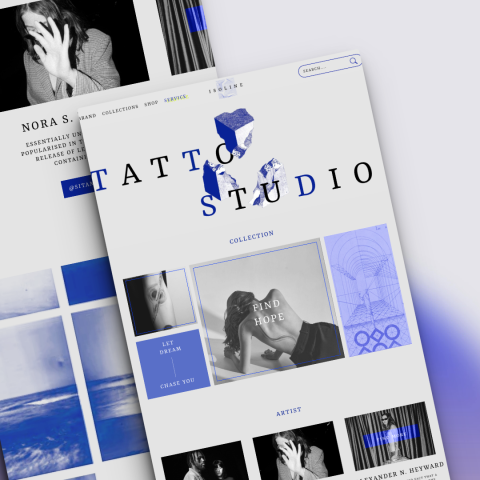 周珈妃 - made by figma
使用幾何式元素作為網站主題，搭配藍灰配色做基底，呈現簡約不失質感的網站風格