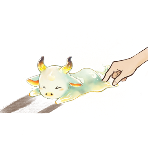 海靈 - 不想上班的火精靈小牛