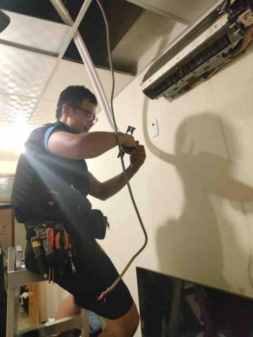 奇恩空調家電工程行 - 冷氣移機 喇叭口重做