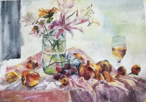 蕭微馨 - 水彩靜物