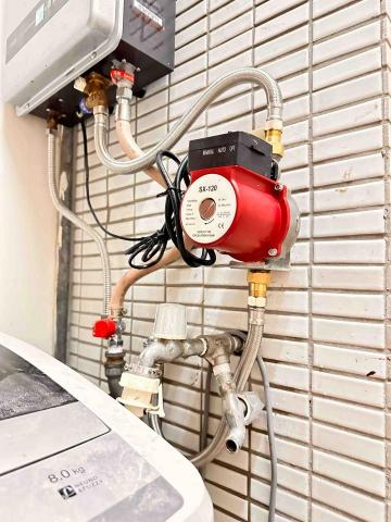 榮鑫居家水電維修 - 熱水器加壓馬達安裝