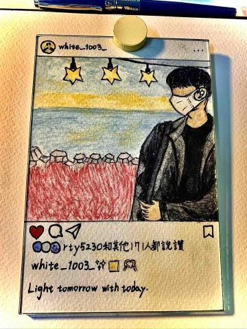 伊卡洛斯繪圖工作室 - 個人instagram 頁面似顏繪