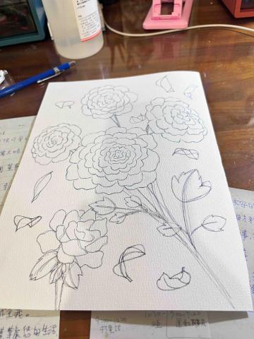 譚伊玹 - 鉛筆稿