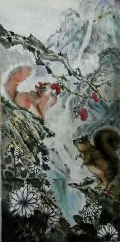 資深美術家教 芳棠 - 水墨