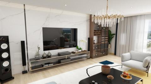 圓夢空間設計工作室 - 輕奢風客廳