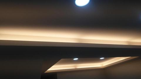 張柏崧 - 暗架矽酸鈣板輕鋼架造型天花板