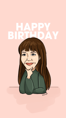 葉金蓓 - 客戶似顏繪插畫