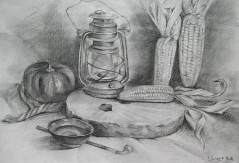 葉金蓓 - 素描靜物