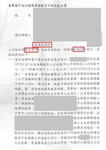 劉慕良律師 - 軍中長官被控貪污治罪和侵占不起訴案例 劉慕良律師 - 軍中長官被控貪污治罪和侵占不起訴案例