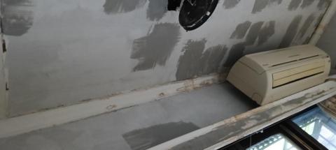 薛 - 先水泥修補，再批白色土才會堅固