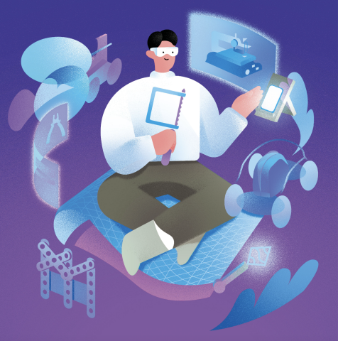 BirdieStudio - 翰林 | 線上教材封面插畫