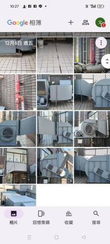 薛 - 大樓頂樓風管破損重新修補油漆
完工