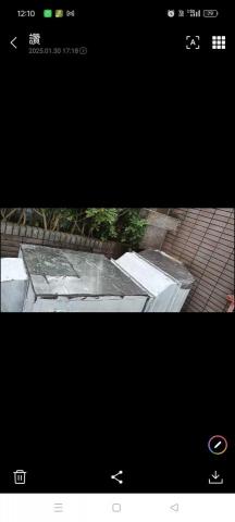 薛 - 重新用不會生鏽的金屬，重新裁剪黏合修補
在上水性防水漆