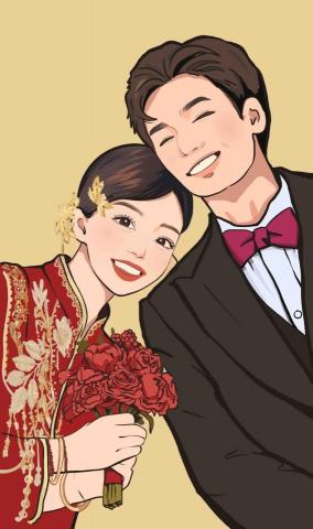 王思驊 - 婚禮客製化插畫