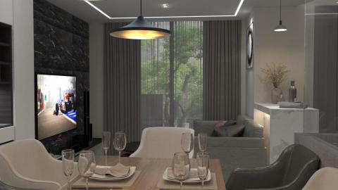 帝夫朗室內裝修設計工程有限公司 - 客廳與陽台之間的氛圍