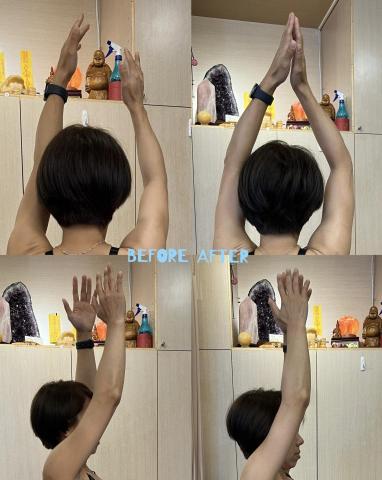 林蔚媗 - 肌筋膜放鬆前後對比