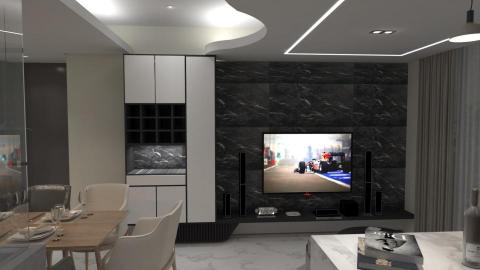 帝夫朗室內裝修設計工程有限公司 - 客廳玄關與電視牆