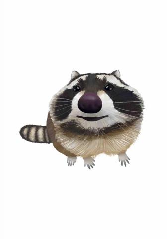 王思驊 - 大頭動物插畫