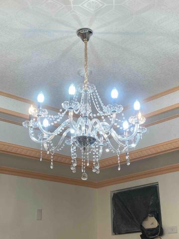 益水電工作室 - 水晶燈安裝