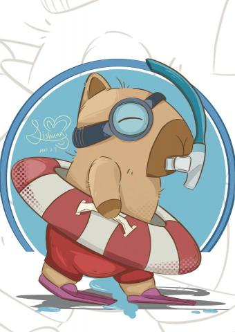 陳莉萱 - 自創主題：卡皮巴拉、游泳