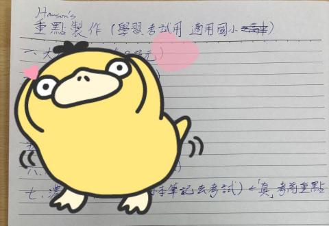 Hans/Hanson 林洺鋐 - 作筆記方式與習慣(簡版 配合國小)