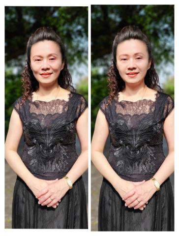 張孟晴 - 膚色不均 眼型對稱 右眼皮繪製 陰影處理