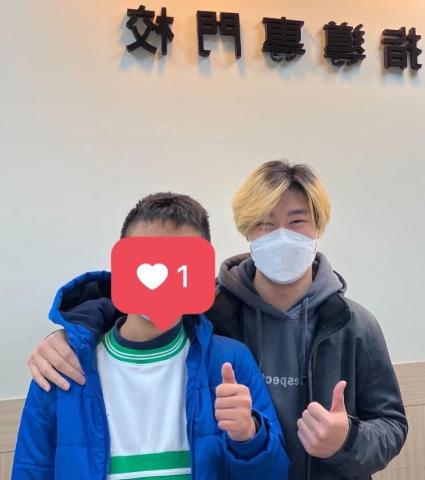 陳威宇 - 國小六年級 升私中
教一學年  考上私校復旦國中、有得國中