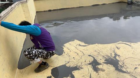 福赫防水工程行 - 屋頂 聚氨酯 防水施工。