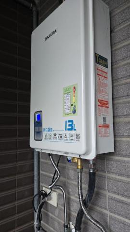 吉誠水電工程 - 瓦斯熱水器安裝