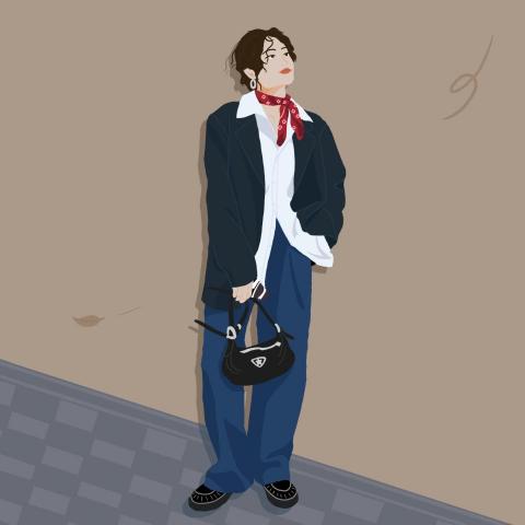 purpleyam_art - 色塊感人像插畫～