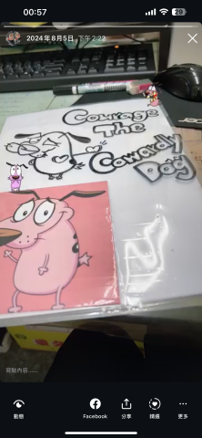 徐宥檸 - 有時候真的就是值班比較沒事，心血來潮畫起來的（膽小狗英雄）