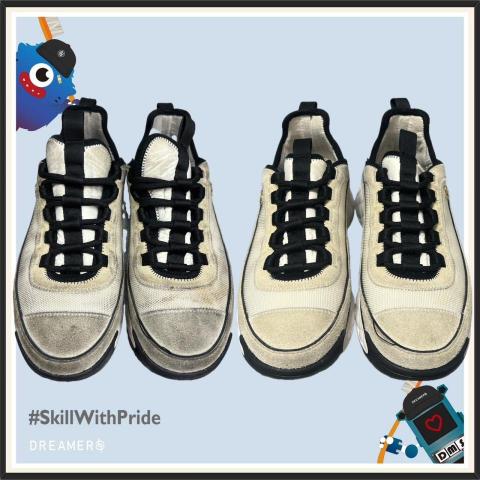 Dreamers鞋包帽洗護專門(虎尾門市) - 洗前後對比照