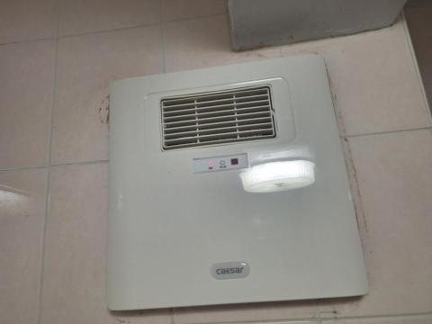 璉泓水電工程維修 - 凱撒DF250暖風機，安裝完工