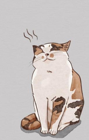 purpleyam_art - 貓咪(*￣︶￣)