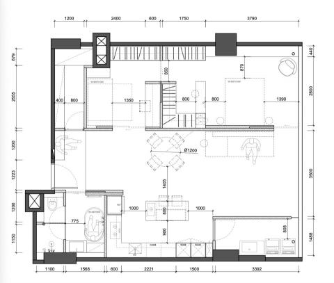 Dora Wang - 平面圖規劃
 30坪住宅