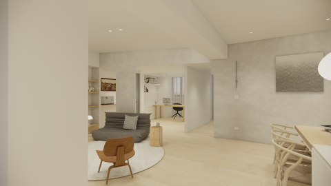 Dora Wang - 渲染圖 30坪住宅