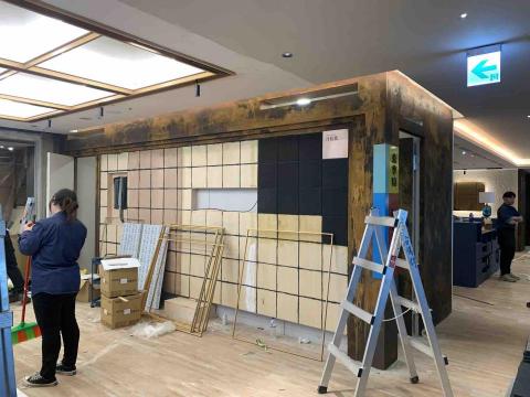 曜藝設計工程 - 桃園藝文王品享鴨中餐廳 全室油漆+藝術漆施工