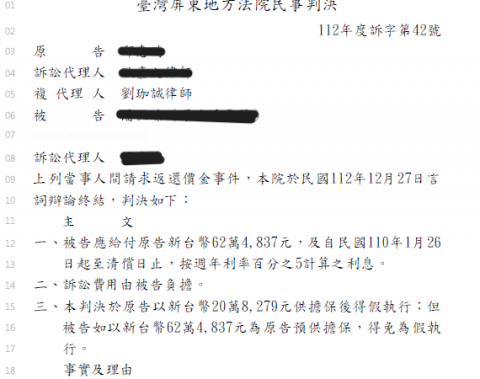 劉珈誠律師 - 買賣貴重物品須謹慎，房子、車子、機械等高價物品均可能存在瑕疵，當事人買到存在重大事故的瑕疵車輛，經我的協助順利解除契約並取回買賣價金