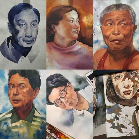 張容瑄 - 人像水彩