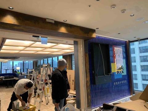 曜藝設計工程 - 桃園藝文王品享鴨中餐廳 全室油漆+藝術漆施工