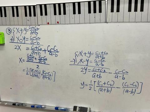 呂昱如 - 講解聯立方程式公式
